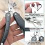 Wistiya Dogs Nail Clippers, Foldable Dogs Nail Trimmers with Safety Guard, Pet Comb and Nail File, for Small/Medium/Large Dogs or Cats, Professional Home Pet Grooming Tools