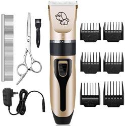 DIOMMELL Dog Clippers for Grooming Cat Grooming Clippers with Low Noise, Rechargeable Cordless Pet Hair Cutting Kit for Dogs Cats Pets