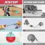 JESTOP Dog Chew Toys with Bell, Suction Cup Teething Rope Toys for Small and Large Dogs, Dogs Training Treats Toy, Multifunctional Interactive Pet Toy JESTOP Dog Chew Toys with Bell, Suction Cup Teething Rope Toys for Small and Large Dogs, Dogs Training Treats Toy, Multifunctional Interactive Pet Toy