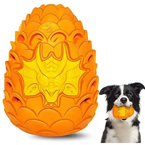 2021 Hswaye Dragon Egg Dog Chew Toys for Aggressive Chewer Large Breed.Tough Dog Dental Chew Toys.Indestructible Dog Toys for Small Medium Large Dogs.Orange 2021 Hswaye Dragon Egg Dog Chew Toys for Aggressive Chewer Large Breed.Tough Dog Dental Chew Toys.Indestructible Dog Toys for Small Medium Large Dogs.Orange