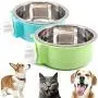 N/H 2 Pcs Dog Crate Water Bowl No Spill, Removable Dog Food Bowls, No Spill Dog Bowl for Crate, Stainless Steel Crate Water Bowl Hanging Food Water Feeder Coop Cup for Pet (Green, Blue) N/H 2 Pcs Dog Crate Water Bowl No Spill, Removable Dog Food Bowls, No Spill Dog Bowl for Crate, Stainless Steel Crate Water Bowl Hanging Food Water Feeder Coop Cup for Pet (Green, Blue)