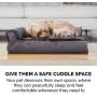 Furhaven Pet - Traditional Chaise Lounge & Deluxe L-Shaped Couch Dog Pillow Bed for Dogs & Cats - Multiple Styles, Sizes, & Colors