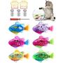 I-SHUNFA Interactive Swimming Robot Fish Toy for Cat and Dog with LED Light, Activated in Water Magical Electric Toy Stimulate Your Pets Hunter Instincts Best Gift for Your Pets