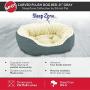 SPOT Ethical Pets Sleep Zone Carved Plush Pet Bed 21” Grey - Pet Bed for Cats and Small Dogs - Attractive, Durable, Comfortable, Washable (32924)