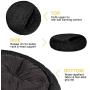 TR pet Calming Donut Dog Bed, Cozy Cat Cuddle Cave Dogs Beds with Removable Blanket, Soft Warming Fluffy Indoor Pets Bed for Small/ Medium/ Large Dogs Cats up to 150 lbs, Machine Washable