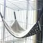 AKIRO Pet Cage Hammock, Pet Hanging Bed Round Dot Tower Zebra Leopard Pattern Warm Pet Hammock Pet Cage Hammock, Soft Plush Hanging Pet Cat Bed Mat Winter Warm Cotton Cat Hammock for Kitten Cat Cage AKIRO Pet Cage Hammock, Pet Hanging Bed Round Dot Tower Zebra Leopard Pattern Warm Pet Hammock Pet Cage Hammock, Soft Plush Hanging Pet Cat Bed Mat Winter Warm Cotton Cat Hammock for Kitten Cat Cage