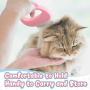 4 Pieces Pet Combs Include 2 Pieces Cat Massage Shell Combs and 2 Pieces 2-in-1 Pet Stainless Steel Grooming Combs Dog Cat Hair Removal Brush Combs for Pet Short and Long Hair