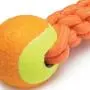 Large Dog Toys Orange Ruff Rope Mega Tennis Ball Tuggers Durable Fetch 12'' Long Large Dog Toys Orange Ruff Rope Mega Tennis Ball Tuggers Durable Fetch 12'' Long