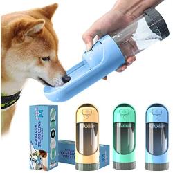 JP PRODUCTS New Portable Dog Water Bottle with Filter, Lightweight, Leak Proof, Pet Travel Water Bottle for Dogs with Drinking Feeder