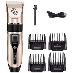 Decdeal Electric Pet Grooming Hair Clipper Rechargeable Cordless Dog Cat Rabbit Low Noise Hair Trimmer Cutter Kit