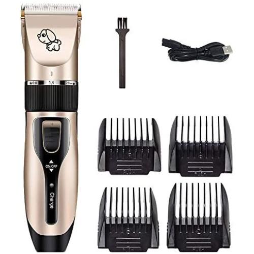 Decdeal Electric Pet Grooming Hair Clipper Rechargeable Cordless Dog Cat Rabbit Low Noise Hair Trimmer Cutter Kit