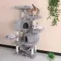 BEWISHOME Multi-Level Cat Tree Condo with Sisal Scratching Posts, Perches, Houses, Hammock and Baskets, Cat Tower Furniture Kitty Activity Center Kitten Play House MMJ05 BEWISHOME Multi-Level Cat Tree Condo with Sisal Scratching Posts, Perches, Houses, Hammock and Baskets, Cat Tower Furniture Kitty Activity Center Kitten Play House MMJ05