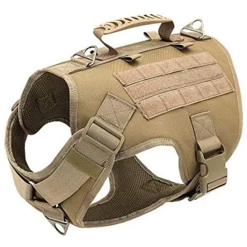 Didog Tactical Dog Harness, No Pull Dog Vest Harness with Handle,Easy Control & Escape Proof for Small Medium Large Dogs Working & Training Didog Tactical Dog Harness, No Pull Dog Vest Harness with Handle,Easy Control & Escape Proof for Small Medium Large Dogs Working & Training