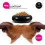 HING Pet Cat Dog Feeding Pod Bowl, 300 g, Small, Black