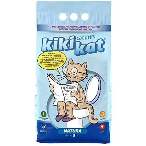 Kikikat Natura Clumping Cat Litter, Unscented Maximum Odor Control Premium Quality All Natural 1 Bag = 1 Month Supply Kikikat Natura Clumping Cat Litter, Unscented Maximum Odor Control Premium Quality All Natural 1 Bag = 1 Month Supply