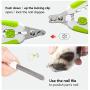 YUTANG Dog & Cat Nail Clippers, Pet Nail Clippers with Safety Guard to Avoid Over Cutting, Professional Nail Clippers for Dogs and Cats Built-in Nail File, Sharp and Safe