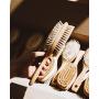 Dog Brush, Natural Plant Bristles, Wooden Pins, Made in Germany