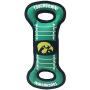 Pets First NCAA Football Field Dog Toy with Squeaker. - Iowa Hawkeyes - for Tug, Toss, and Fetch. - Tough & Durable PET Toy