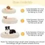 SlowTon Dog Calming Bed, Ultra Soft Donut Cuddler Nest Warm Plush Dog Cat Cushion with Cozy Sponge Non-Slip Bottom for Small Medium Pets Snooze Calm Sleeping Indoor, Machine Washable SlowTon Dog Calming Bed, Ultra Soft Donut Cuddler Nest Warm Plush Dog Cat Cushion with Cozy Sponge Non-Slip Bottom for Small Medium Pets Snooze Calm Sleeping Indoor, Machine Washable
