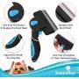 Sweefur Professional Pet Hair Removal Brush for Dogs and Cats- Grooming Deshedding Tool for Small, Medium and Large Pets- Slicker Brush for Removing Undercoat, Mats and Tangled Hair