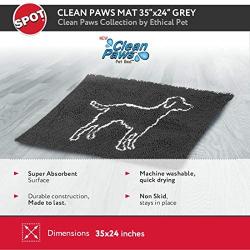 Clean Paws - Chenille Microfiber Dog Door Mat - 35X24 Inches/Attractive, Durable, Super Absorbent, Washable. by Ethical Pets