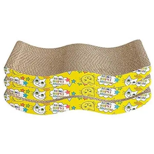 None/Brand Seven Master Cat Wide Scratching Pad 3 Pieces, Reversible Corrugate Cat Scratcher, Catnip Included None/Brand Seven Master Cat Wide Scratching Pad 3 Pieces, Reversible Corrugate Cat Scratcher, Catnip Included