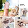 None/Brand Soft Rubber Pet Bath Shampoo Brush for Dog and Cat Skin Massage, Hair Grooming Silky, Soft Safe Finger Toothbrush, Cleaning Pet Teeth Set