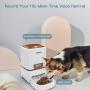 Iseebiz 6L Automatic Pet Feeder, Cat Dog Food Dispenser Hopper, 4 Meals a Day with Voice Recorder, Portion Control, Timer Programmable, Food Dispense Remind, IR Detect, for Medium Large Cats Dogs