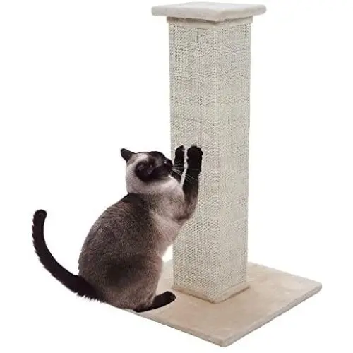 PETMAKER Sisal Burlap Cat Scratching Post, 28'', Model:80-0247 PETMAKER Sisal Burlap Cat Scratching Post, 28'', Model:80-0247