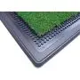 lululun Dog Grass Large Pet Loo Portable Potty for Indoor/Outdoor, Artificial Grass Bathroom Mat for Puppies and Pets-Portable Potty Trainer, Full System with Trays, Easy to Clean