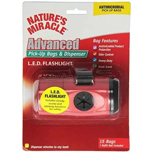 Natures Miracle Flashlight Dog Pick-Up Bag Dispenser Natures Miracle Flashlight Dog Pick-Up Bag Dispenser