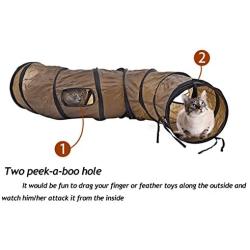 PAWZ Road Cat Toys Collapsible Tunnel for Rabbits, Kittens, Ferrets and Dogs