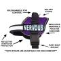 Nervous Nylon Service Dog Vest Harness. Purchase Comes with 2 Reflective Nervous Removable Patches. Please Measure Your Dog Before Ordering