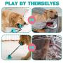 Dog Chew Toys, Puppy Interactive Toy Teething, Rope Suction Cup Dog Toy, Puzzle Treats Dispensing Ball Toy, Tug of War Toy for Medium to Small Dogs, Pet Molar Bite Toy