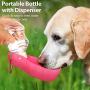 URWOOW Dog Water Bottle Pet Travel Water Bottle with Foldable Bowl Holder Drink Cup Tray Stand Attachment Dog Cat Travel Drink Bottle Bowl, Pet Outdoor Drinking Cup