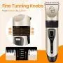 Happy & Polly Dog Clippers for Grooming Rechargeable Cordless, Pet Clippers Kit with Stainless Steel Nail Clippers Rub Grooming Comb for Cats Dogs Happy & Polly Dog Clippers for Grooming Rechargeable Cordless, Pet Clippers Kit with Stainless Steel Nail Clippers Rub Grooming Comb for Cats Dogs
