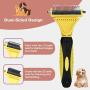 Avont Pet Dematting Comb, 2 Sided Professional Undercoat Rake for Dogs and Cats, Safe and Effective Pet Grooming Tool for Easy Mats & Tangles Removing - No More Nasty Shedding or Flying Hair