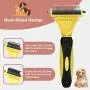 Avont Pet Dematting Comb, 2 Sided Professional Undercoat Rake for Dogs and Cats, Safe and Effective Pet Grooming Tool for Easy Mats & Tangles Removing - No More Nasty Shedding or Flying Hair Avont Pet Dematting Comb, 2 Sided Professional Undercoat Rake for Dogs and Cats, Safe and Effective Pet Grooming Tool for Easy Mats & Tangles Removing - No More Nasty Shedding or Flying Hair