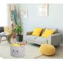 Geyecete cat Toy Box Storage Cotton Rope Pet Toy Storage Basket for cat Toys Perfect Bin for Cat Toys and Accessories