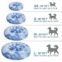 JOEJOY Calming Dog Beds Donut Cuddler, 16/20/23/30inch Round Pet Cat Bed Faux Fur Anti-Anxiety Machine Washable Warming Fluffy Orthopedic Puppy Beds with Muti-Color for Large Medium Dogs and Cats