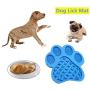MAGICAL-ROLE Lick Mat for Dogs, Silicon Dog Lick Mat with One Silicone Shovel, Slow Feeder Dog Distraction Lick Pad with Strong Suction Dog Distraction Device for Pet Bathing, Grooming, Training（blue）