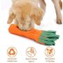 Hengu Carrot Bite-Resistant Dog Toy, Thick Oxford Cloth Cover for Plastic Bottle Self-Made Pet Toy with Sniffs Interactive Play Design, Perfect for Medium Big Dogs Chew Toy