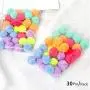 30 pcs Cat Toy Silent Plush Toy Ball Colorful Plush Ball Macaron Multicolor Puzzle Game Playable Suitable for All Cats Pet Toy