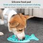 Soly Teche Cat Food Bowls, Fish-Shaped Cat Slow Feeder, Pet Lick Mat for Dog Cats, Cat Puzzle Feeder IQ Treat Mat, Anxiety Relief Pet Feeder