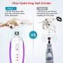 CHEIGHY Dog Nail Grinder with Led Light, 3-Speeds Electric Pet Nail Trimmer Clippers Professional Dog Nail Filer for Small Medium Large Dog Cats Powerful Painless Paw Claw Care Tool Quiet