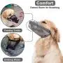 Crazy Felix Nylon Dog Muzzle for Small Medium Large Dogs, Air Mesh Breathable and Drinkable Pet Muzzle for Anti-Biting Anti-Barking Licking