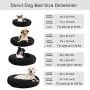 TR pet Calming Donut Dog Bed, Cozy Cat Cuddle Cave Dogs Beds with Removable Blanket, Soft Warming Fluffy Indoor Pets Bed for Small/ Medium/ Large Dogs Cats up to 150 lbs, Machine Washable TR pet Calming Donut Dog Bed, Cozy Cat Cuddle Cave Dogs Beds with Removable Blanket, Soft Warming Fluffy Indoor Pets Bed for Small/ Medium/ Large Dogs Cats up to 150 lbs, Machine Washable