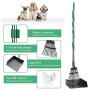 amorus Dog Pooper Scooper Extra Large, Adjustable Long Handle Pooper Scooper for Large Small Medium Dogs, Metal Tray and Rake Set for Pets, Great for Lawns, Grass, Dirt, Gravel