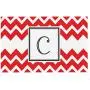 KESS InHouse Kess Original Monogram Chevron Red Letter C Feeding Mat for Pet Bowl, 24 by 15-Inch KESS InHouse Kess Original Monogram Chevron Red Letter C Feeding Mat for Pet Bowl, 24 by 15-Inch