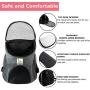 Guay Pet Carrier Backpack for Dogs and Cats- Soft Sided Ventilated Mesh with Bed Liner - Safe Hiking Walking Travel Bag for Small Pets Kitten Puppy Up to 12 lbs